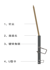 高压线路防雷侧针